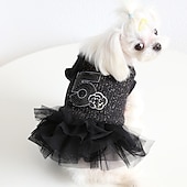 billiga Klänningar-Hund Katt Klänningar Mode party Vinter Mjuk Tvättbar Bekväm Utomhus Födelsedag Hundkläder for Bichon Frisé Pudel Pommeran valpen eller det lilla husdjuret Fjäril