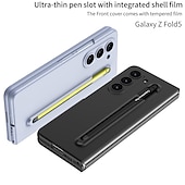 cheap Samsung Cases-Phone Case For Samsung Galaxy Z Fold 5 Flip Cover Pencil Holder Full Body Protective with S Pen PC