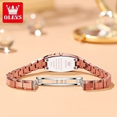 economico Orologi al quarzo-Regalo per la Festa della Mamma OLEVS per donne orologio al quarzo orologio creativo minimalista alla moda orologio casual impermeabile orologio con cinturino in acciaio inossidabile