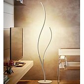 cheap LED Floor Lamp-Dimmable Living Room Floor Lamp 24 W LED Floor Lamp with Remote Control Modern Spiral Floor Lamp for Bedroom Exhibition Rooms Galleries White 110-240V