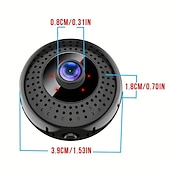 זול מצלמות רשת IP פנימיות-wifi hd אלחוטי ip מצלמת 4k 200w wifi מצלמת טלפון נייד ניטור מרחוק סוללה מובנית פונקציית ראיית לילה 140 מעלות זווית רחבה