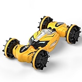 Недорогие радиоуправляемые автомобили-Jjrc маленький автомобиль-амфибия с дистанционным управлением для детей, полноприводный автомобиль с датчиком жестов, двухсторонняя деформация, трюковый автомобиль