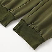 voordelige Joggingbroeken-Voor heren Joggingbroeken Jogger Broek Trainingsbroek Trekkoord Elastische taille Geometrisch patroon Buitensporten Sportkleding Leger groen Zwart