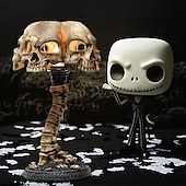 levne Osvětlení rekvizit na Halloween-lebka stolní lampa svítící lebka noční světlo kreativní pryskyřice home office desktop ornament halloween decoration