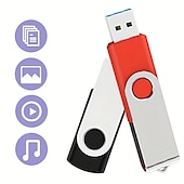 cheap Computer Peripherals-128GB USB Flash Drives 64GB 32GB USB 3.0 High Speed Rotating USB Stick External Storage Micro Memory Stick For Computer