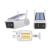 economico Videocamere di sorveglianza per esterni-60 angolo regolabile del pannello solare 1080p full hd telecamera ad energia solare telecamera ip wifi wireless telecamera per visione notturna impermeabile telecamera di sicurezza solare telecamera