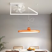 economico Ventilatore da soffitto con luci-lampada a sospensione a led con plafoniera lampada a sospensione industriale braccio oscillante lampada a sospensione, lampada a sospensione a cupola regolabile per sala da pranzo soggiorno 110-240v