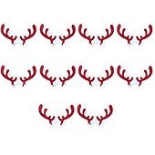preiswerte Weihnachtsküche-10 Stück Weihnachts-Weinglas-Papierkarten-Weinzubehör für Barzubehör-Partydekoration