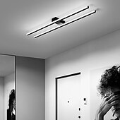 baratos Candeeiros de Teto-luz de teto led 3 cores 48/58/78 cm design de linha formas geométricas luzes de teto lâmpada de teto led adequada para corredor quarto corredor 110-240v