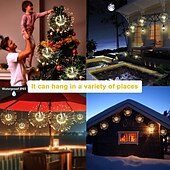 voordelige Batterij String Lights-0,3 m Verlichtingsslingers Kerst Starburst-verlichting 90/120/150/180/200 LEDs EL Warm wit Koel wit Blauw Vuurwerk / Starburst Lights Bruiloft Kerst decoratie Patio 5 V