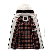 abordables chaqueta deportiva-Hombre Abrigo de invierno Chaqueta de Invierno Chaqueta deportiva Impermeable Exterior Acampada y Senderismo Impermeable Cortavientos Cremallera Bolsillo Otoño Invierno Color sólido Moda Ropa de calle