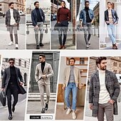 preiswerte Herrenpullover-Herren Rollkragenpulli Pullover Kurzer Pullover Gerippt Stricken Normale Oberteile gestrickt Glatt Rollkragen Moderne zeitgenössische Arbeit Freizeitskleidung Bekleidung Winter Wein Schwarz S M L
