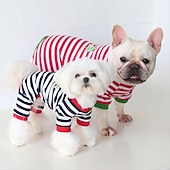 abordables Pijama-Perros Gatos Pijamas Moda Estilo lindo Invierno Suave Lavable Cómodo Navidad Exterior Casual Diario Ropa para perros for Bichón Frisé Caniche Pomerania Animal doméstico del bebé Mariposa