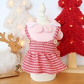 baratos Vestidos-Cachorros Gatos Vestidos Moda Estilo bonito Inverno Macio Lavável Confortável Ao ar livre Casual / Diário Roupas para cães for Bichon Frise Poodle Pomerânia Animais de Pequeno Porte Borboleta