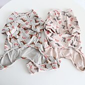 tanie Piżama-Psy Koty Piżama Moda Śłodkie Zima Miękka Zmywalny Wygodny w pomieszczeniach Codzienne Ubranka dla psów for Bichon frise Pudel Szpic miniaturowy szczeniaków i młodych kotów Motyl