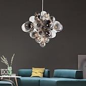 economico Lampadari particolari-9-Light 60 cm Oscurabile Plafoniere Metallo geometrico Finiture verniciate Moderno 110-240 V