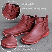 ieftine Botine-Pentru femei Cizme Cadouri de Valentin Mărime Plus Size Pantofi de confort Zilnic Culoare solidă Ghete Botine Iarnă Toc Drept Vârf rotund Elegant Pluș Casual Imitație Piele Dantelat Negru Rosu Gri