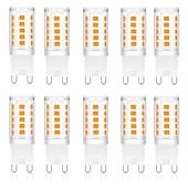 זול נורות תירס לד-10 יחידות 1 pc 3 W נורות תירס לד 320 lm G9 T 32 LED חרוזים SMD 2835 לבן חם לבן 220-240 V