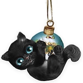 economico Addobbi per l&amp;#39;albero di Natale-ornamento da appendere per auto, portachiavi in acrilico stampato piatto 2D, ornamento in acrilico opzionale e confezione di regali commemorativi per gli accessori dello specchietto retrovisore dell&#039;auto