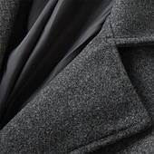 preiswerte Herren-Blazer &amp; -Anzüge-Herren Wintermantel Mantel Langer Trenchcoat Outdoor Freizeitskleidung Herbst Winter Polyester Oberbekleidung Bekleidung Modisch Strassenmode Glatt Kargen Doppelreihiger Verschluss