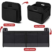 cheap Car Organizers-Trunk Organizer For Car, Collapsible Multi-Compartment Car Organizers Foldable And Waterproof, 600D Oxford Polyester, Suitable For Most Models