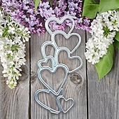 preiswerte Wandschablonen-Kreieren Sie wunderschöne Bastelarbeiten mit Metall-Stanzformen für Grußkarten mit Liebesmotiv, perfekt zum Basteln von Karten, Scrapbooking und Stempeln &amp; mehr!
