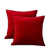 cheap Textured Throw Pillows-Decorative Toss Pillows 1 Pc Luxury Velvet Solid Color Pillow Case Cover Living room Bedroom Sofa Cushion Cover Outdoor Cushion for Sofa Couch Bed Chair Pink Blue Sage Green Purple