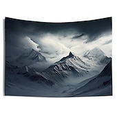 abordables paisaje tapiz-Tapiz colgante de montaña nevada, arte de pared, tapiz grande, decoración mural, fotografía, telón de fondo, manta, cortina, decoración para el hogar, dormitorio y sala de estar