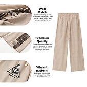 levne Pánské kalhoty pro volný čas s potiskem-Etno Vinobraní Pánské 3D tisk Kalhoty Venkovní ulice Jdeme ven Polyester Černá Námořnická modř Zelená S M L Středně vysoký pas Pružnost Kalhoty