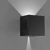 baratos luzes de parede ao ar livre-Luminária de parede led à prova d&#039;água para cima e baixo, luminária para áreas internas e externas, feixe de luz ajustável, abajur giratório, 10w, lâmpada de parede redonda moderna para varanda,