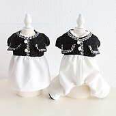 economico Vestiti-Cane Gatto Tuta Vestito Moda Carino Inverno Morbido Lavabile Confortevole All&#039;aperto Casual Quotidiano Abbigliamento per Cani for Bichon Frisé Barboncino Volpino di Pomerania Cucciolo Papillon