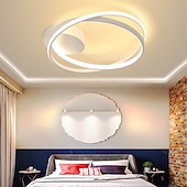 abordables Luces de techo-Luz de techo LED, lámpara de techo con luz empotrada de diseño circular regulable, adecuada para dormitorio, sala de estar, comedor, ac110v ac220v