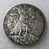 olcso photobooth kellékek-antik kézműves európai és amerikai tizenkét csillagkép emlékérmék ősi ezüst érmék tarot kívánó napisten emlékérmék deviza