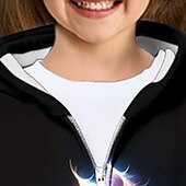 voordelige Meisjes 3D Dieren-Voor meisjes 3D Kat Trui met capuchon Jas Overkleding Lange mouw 3D-afdrukken Herfst Winter Actief Modieus leuke Style Kinderen 3-12 jaar Buiten Casual Dagelijks Normale pasvorm