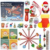 cheap Best Christmas Gifts-Christmas Advent Calendar Blind Box,Christmas Blind Box Children&#039;s Party Gift Decompression DIY Hand Tear Countdown Calendar Blind Box Christmas Toys for Christmas Gifts
