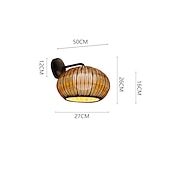 baratos luzes de parede ao ar livre-Lâmpada de parede led para exterior, rattan, à prova d'água, ip65, iluminação para pátio, jardim, 110-240v
