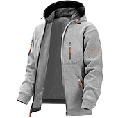 economico Felpe grafiche da uomo-Per uomo Stampe astratte Cowboy Felpe Manica lunga Felpe Con cappuccio Di tendenza Giornaliero Da mare Per uscire Primavera &amp; Autunno Blu marino Grigio scuro Grigio Abbigliamento progettista S M L XL