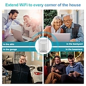 ieftine Routere Wireless-Wi-Fi extender 1200mbps 2.4g/5g dual band wireless internet wifi repeater/router/amplificator de semnal AP pentru casă extender de acoperire mai mare și amplificator de semnal