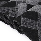 cheap Men&#039; Scarves &amp; Gloves-Men&#039;s Casual Daily Weekend Black Apricot Scarf Plaid