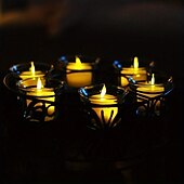cheap Candle Lights-6pcs Rechargeable LED Flameless Candles - Battery Operated Votive Tea Lights for Christmas, Valentine&#039;s Day, Thanksgiving, and Home Wedding Decorations