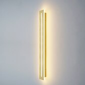cheap Wall Sconces-Modern LED Wall Light, Indoor/Outdoor IP65 Waterproof Garden Light40/60/80/100/120cm Black Long Stripe Wall Light, Terrace Corridor Bedroom Living Room Wall Light 110-240V