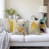 cheap Geometric Style-Geometry Double Side Cushion Cover 1PC Soft Throw Pillow Cover Cushion Case Pillowcase for Sofa Bedroom Livingroom Superior Quality Machine Washable  Outdoor Cushion for Sofa Couch Bed Chair