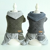 cheap Jumpsuits-Dog Cat Jumpsuit Fashion Ordinary Winter Soft Washable Comfortable Outdoor Casual Daily Dog Clothing for Bichon Frise Poodle Pomeranian Baby Pet Papillon