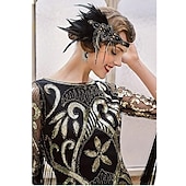 preiswerte Zubehör und mehr-Vintage 1920er 1930er Flapper-Stirnband Hochzeitsgast Weihnachten Weihnachtsgeschenke Hochzeitsempfang Stirnband Ganzjahres