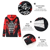 cheap Men&#039;s 3D Hoodies-Men&#039;s Wings Templar Cross Hoodie Hoodies Sweatshirt Pullover Hoodie Sweatshirt Long Sleeve Hooded Sweatshirt Hooded Streetwear 3D Print Daily Sports Wine Red Custom Print Fall Spring &amp;  Fall Designer