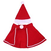 ieftine Îmbrăcăminte și accesorii pentru câini-Câini Pisici Manta Cosplay Ținuta de Crăciun Modă Petrecere Iarnă Respirabil Απαλό Lavabil Comfortabil Petrecere Crăciun Casul / Zilnic Festival Îmbrăcăminte pentru câini for Bichon Frise Pomeran un