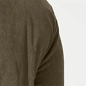 abordables Sudaderas Básicas_-Hombre Sudadera Albaricoque Azul Marino Marrón Café Verde claro Cuello Mao Bloque de color Retazos Deporte Diario Festivos Pana Vintage Ropa de calle Básico Otoño invierno Ropa Sudaderas con capucha