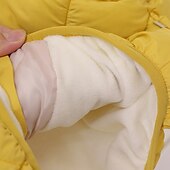 levne Chlapecká péřová bunda a parka-Děti Unisex Mikina s kapucí Svrchní oděvy Dětská bunda Puffer Jacket Pevná barva Dlouhý rukáv Zip Kabát Venkovní Bavlna Rozkošný Denní Bavlněný kabát ve tvaru diamantu-béžový Fleece bavlněný kabát ve