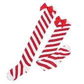 preiswerte Weihnachtsmütze &amp; Zubehör-Weihnachtsmann Elf Strümpfe / Strumpfhosen Damen Weihnachten Silvester Heiligabend Weihnachten Erwachsene Weihnachten Silvester Socken