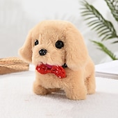お買い得  ぬいぐるみ-模擬電気犬ぬいぐるみ電気犬は歩くことができ、吠え、うなずき、尻尾を振ることができます子供のおもちゃの犬小屋